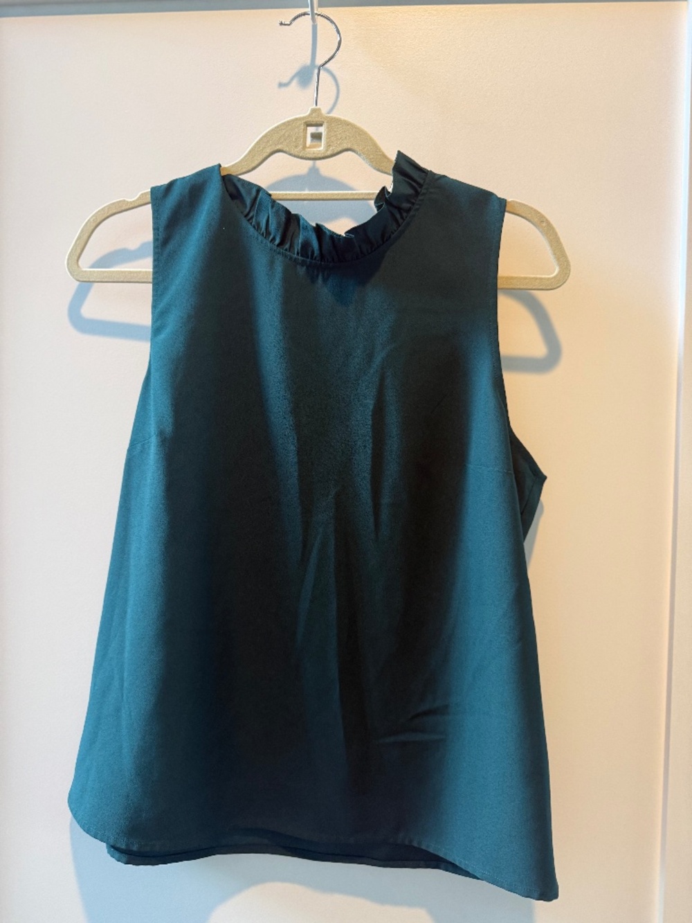 J Crew Factory  Ruffleneck Bow Back Top